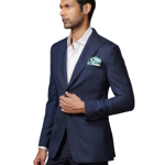 Eclat Navy Woolen Western Jacket | Premium Winter Wear | Jaipurio Collection